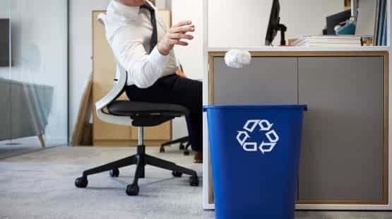 waste paper recycling bin
